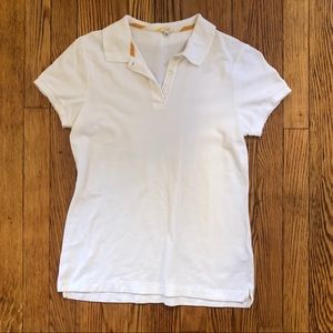 J. Crew White Polo T-Shirt